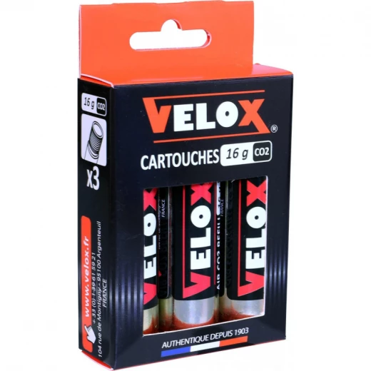 Velox CARTOUCHES FILETEES CO2 16G X3 1 Velox CARTOUCHES FILETEES CO2 16G X3